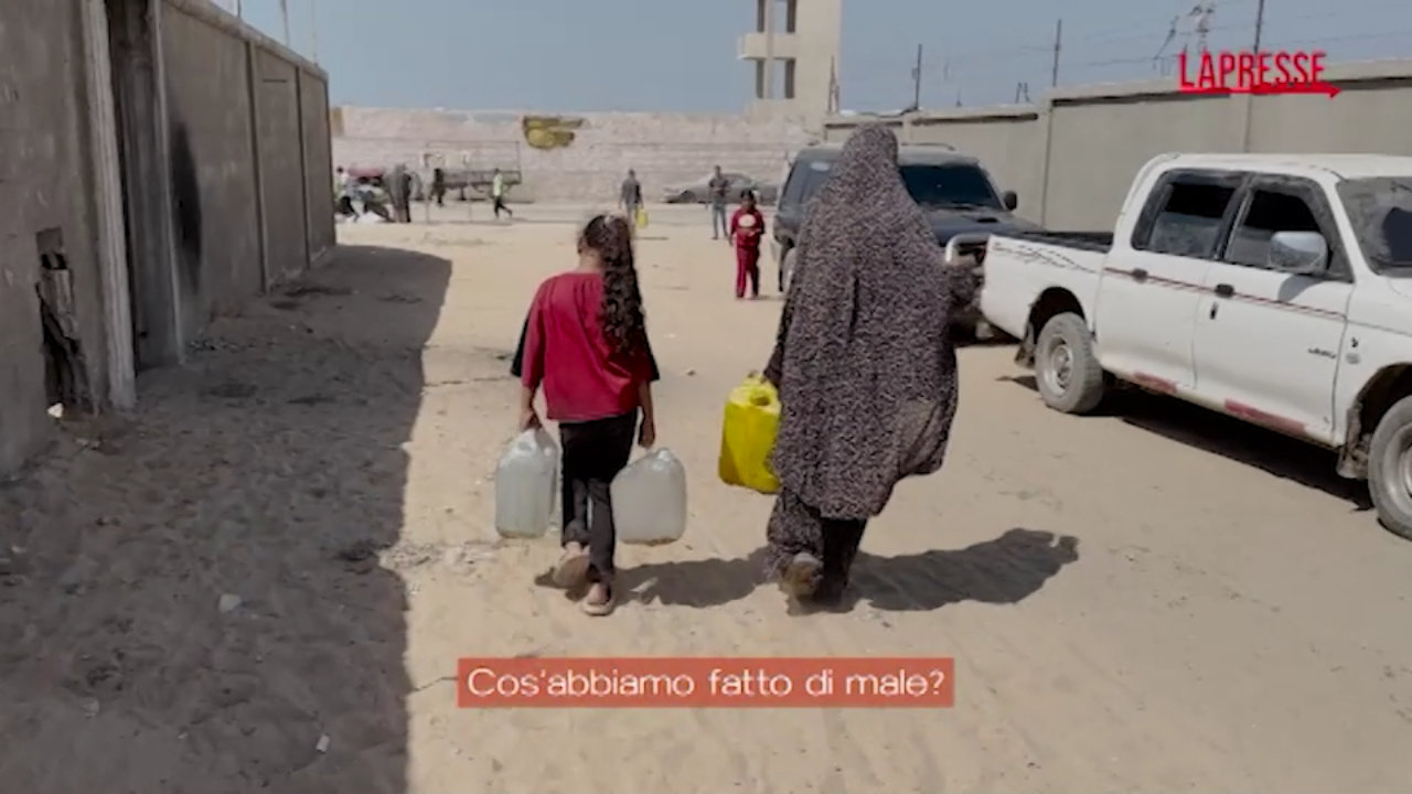 a gaza una vittima al giorno per malnutrizione abbiamo bisogno di acqua