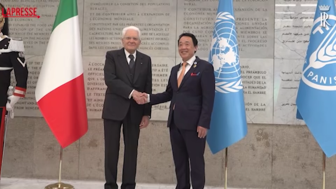 Mattarella alla Fao: "Mondo senza più fame obiettivo ancora inattuato" Mattarella alla Fao: "Mondo senza più fame obiettivo ancora inattuato"