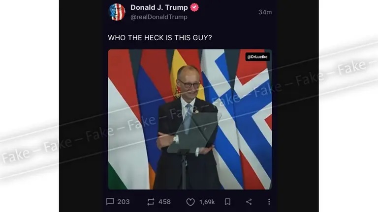 Germania, falso post di Trump contro Merz diventa virale sui social Germania, falso post di Trump contro Merz diventa virale sui social