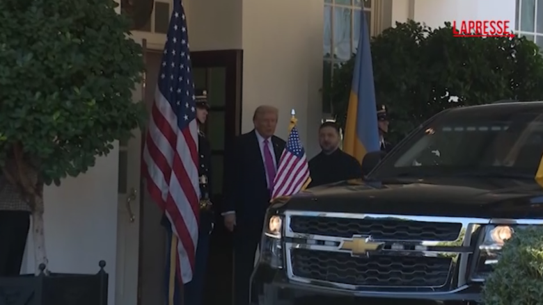 Ucraina, l'arrivo di Zelensky alla Casa Bianca accolto da Trump