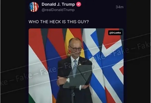 Germania, falso post di Trump contro Merz diventa virale sui social Germania, falso post di Trump contro Merz diventa virale sui social