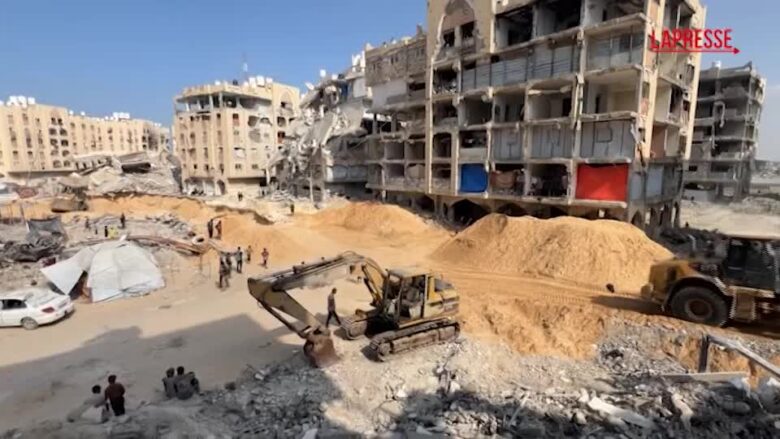 Gaza, prosegue la ricerca dei corpi degli ostaggi a Khan Younis