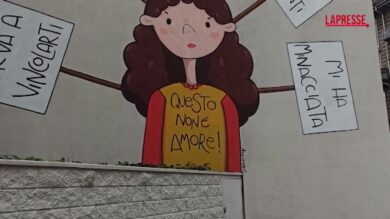 "Questo non è amore", a Torino il murale dedicato a Giulia Cecchettin