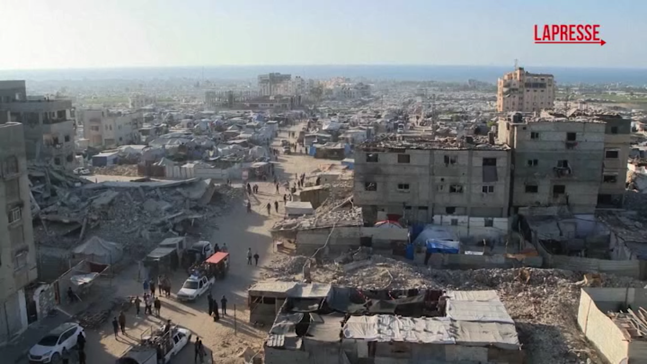 gaza khan younis devastata la citt224 232 irriconoscibile dopo l8217offensiva israeliana