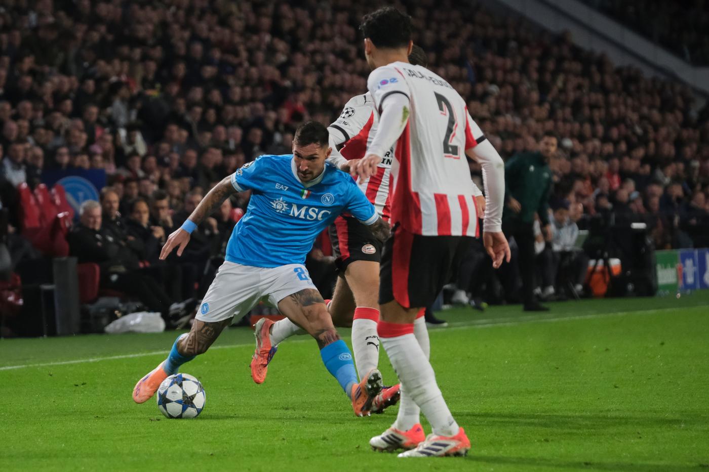 Champions: Napoli travolto 6-2 dal Psv