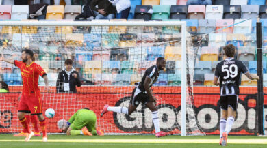 Serie A, l’Udinese batte 3-2 il Lecce. 0-0 tra Parma e Como