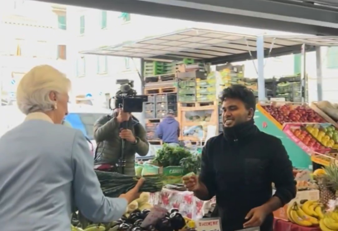 Lagarde a Firenze, visita al mercato di Sant’Ambrogio: “Importante che i prezzi alimentari calino” Lagarde a Firenze, visita al mercato di Sant’Ambrogio: “Importante che i prezzi alimentari calino”