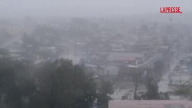 Cuba, l'uragano Melissa sferza Santiago con pioggia e vento