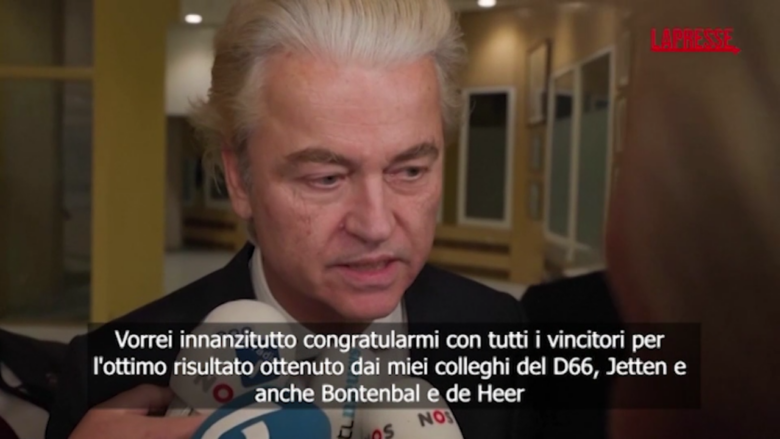 Elezioni Olanda, Wilders: "Avrei preferito un risultato diverso"