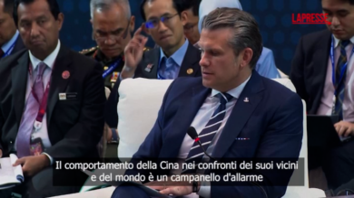 Usa, Hegseth: "Le azioni provocatorie della Cina sono un campanello d'allarme"