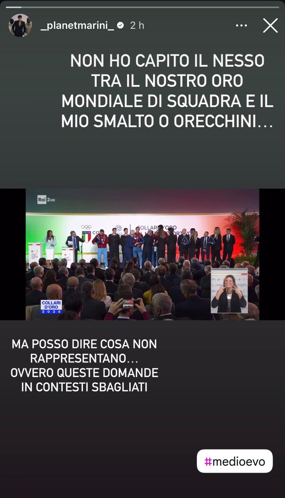 Galleria foto 'Tommaso Marini, lo schermidore irritato per la domanda su smalto e orecchini: “Medioevo”' - foto 1