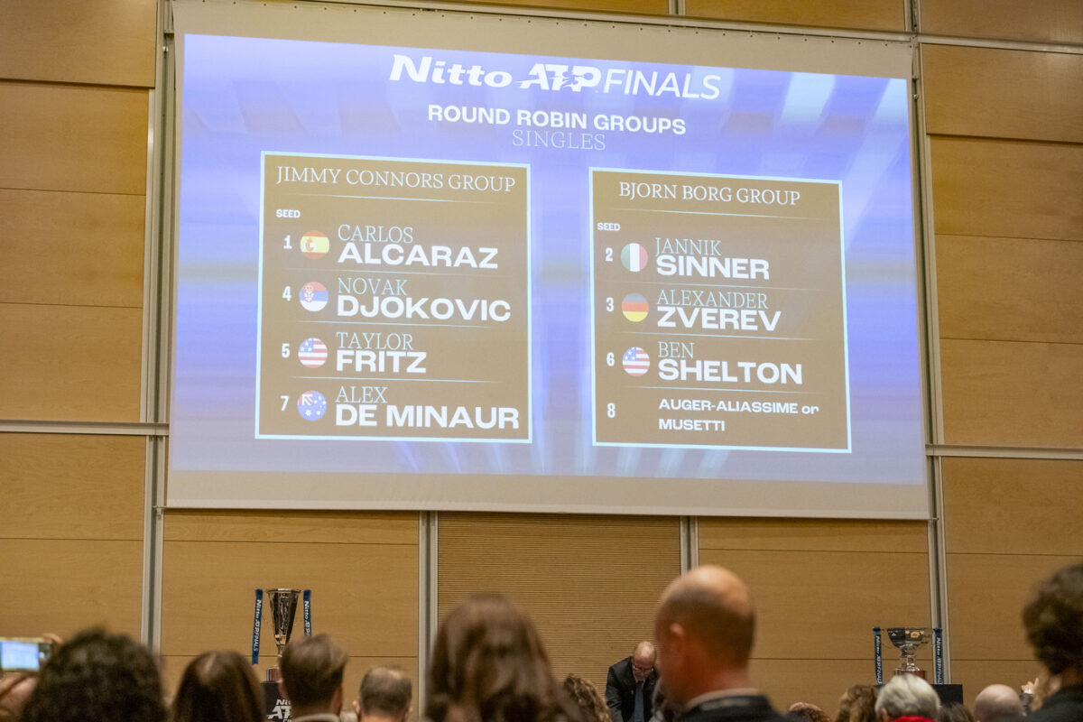 Sorteggio dei gironi delle ATP Finals 2025