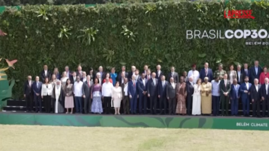 Cop30, la foto di gruppo dei leader mondiali: assenti Usa, Cina e India