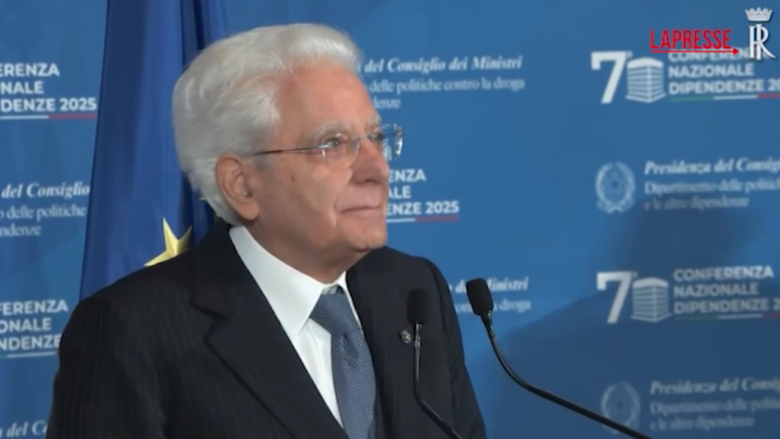 Droga, Mattarella: "Impegno contro dipendenze fronte di libertà"