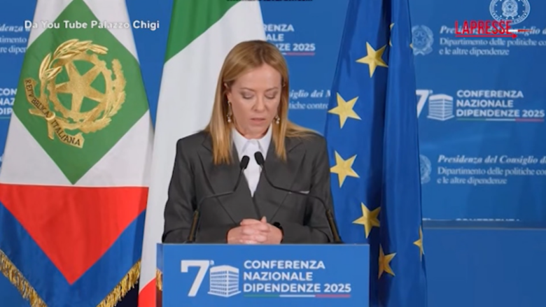 Droga, Meloni: "Nessuno rimarrà solo contro dipendenze"