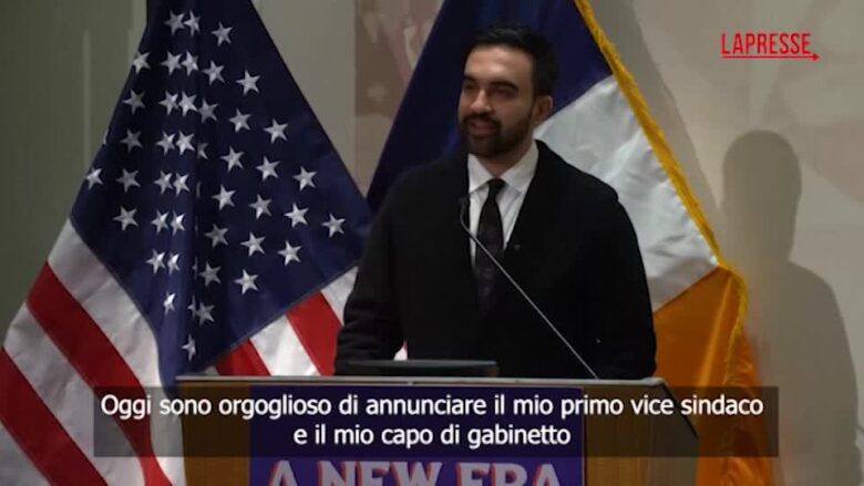 New York, Zohran Mamdani presenta il suo vicesindaco e la capo di gabinetto