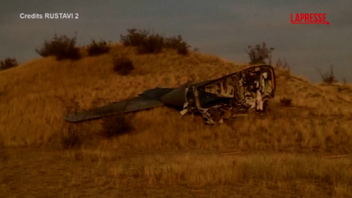 Turchia, i resti dell’aereo militare C-130 precipitato al confine con la Georgia