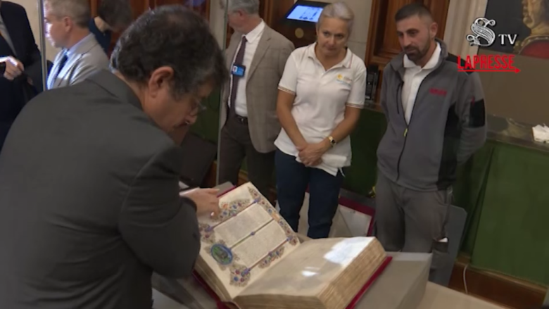 Giubileo: la Bibbia di Borso d'Este in mostra nella Sala Capitolare del Senato