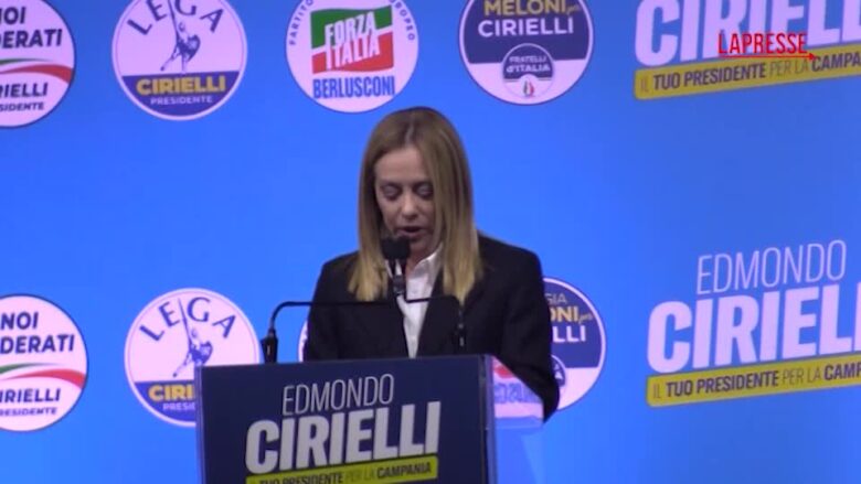Regionali Campania, Meloni: "Sfida già scritta? Noi nati per stravolgere i pronostici"