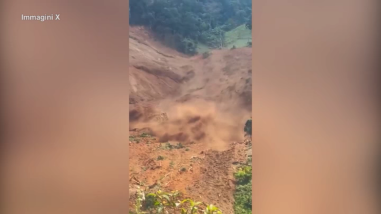 Vietnam, enorme frana nel cuore del Paese: il momento in cui il la collina crolla