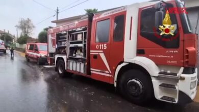 Maltempo, crollano tre case a Cormons: l'intervento dei Vigili del Fuoco