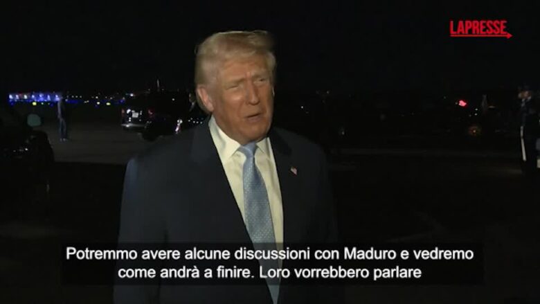 Venezuela, Trump apre al dialogo: "Possibili discussioni con Maduro"