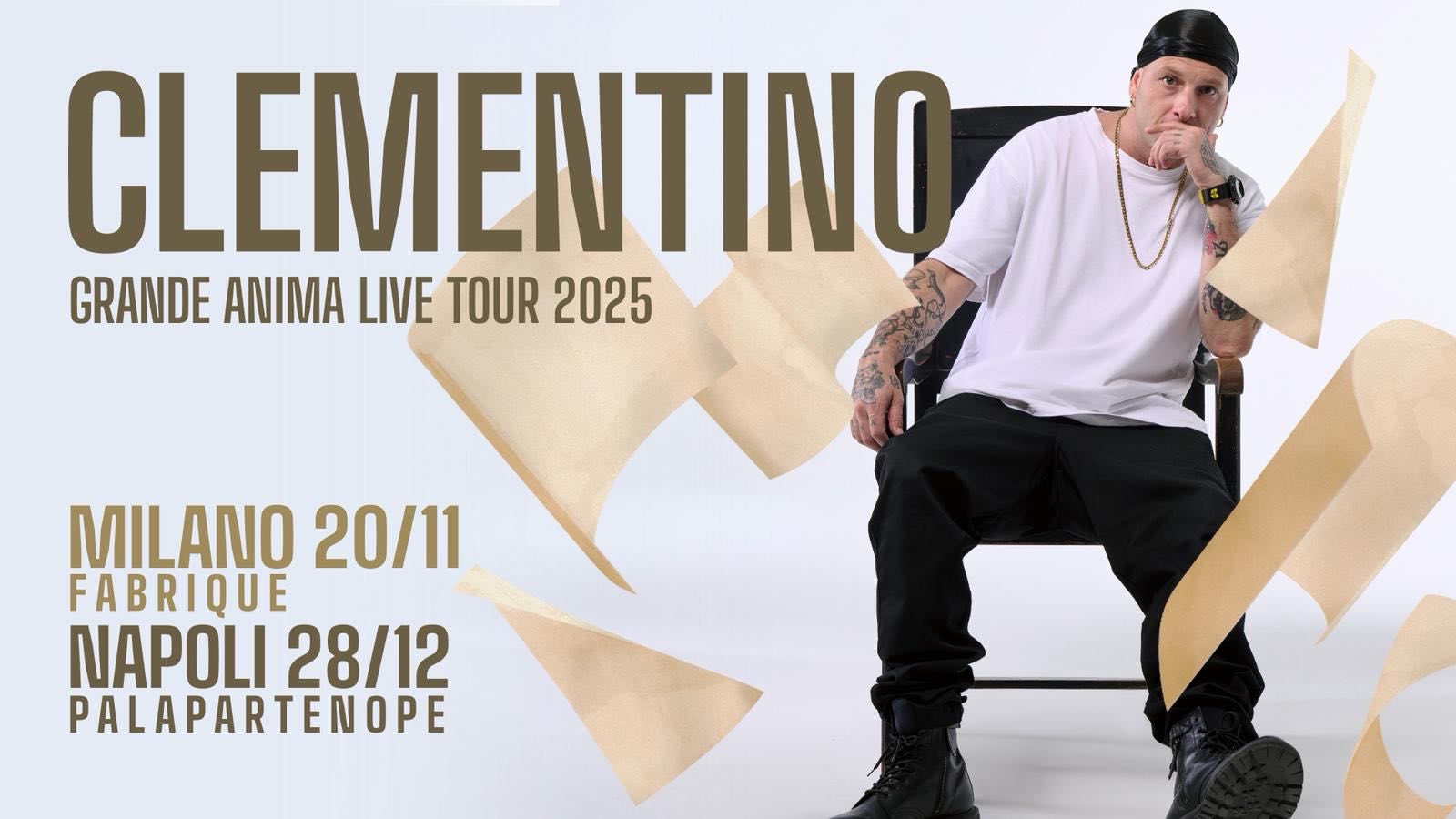 Clementino Live Tour 2025, Milano e Napoli date evento Clementino Live Tour 2025, Milano e Napoli date evento