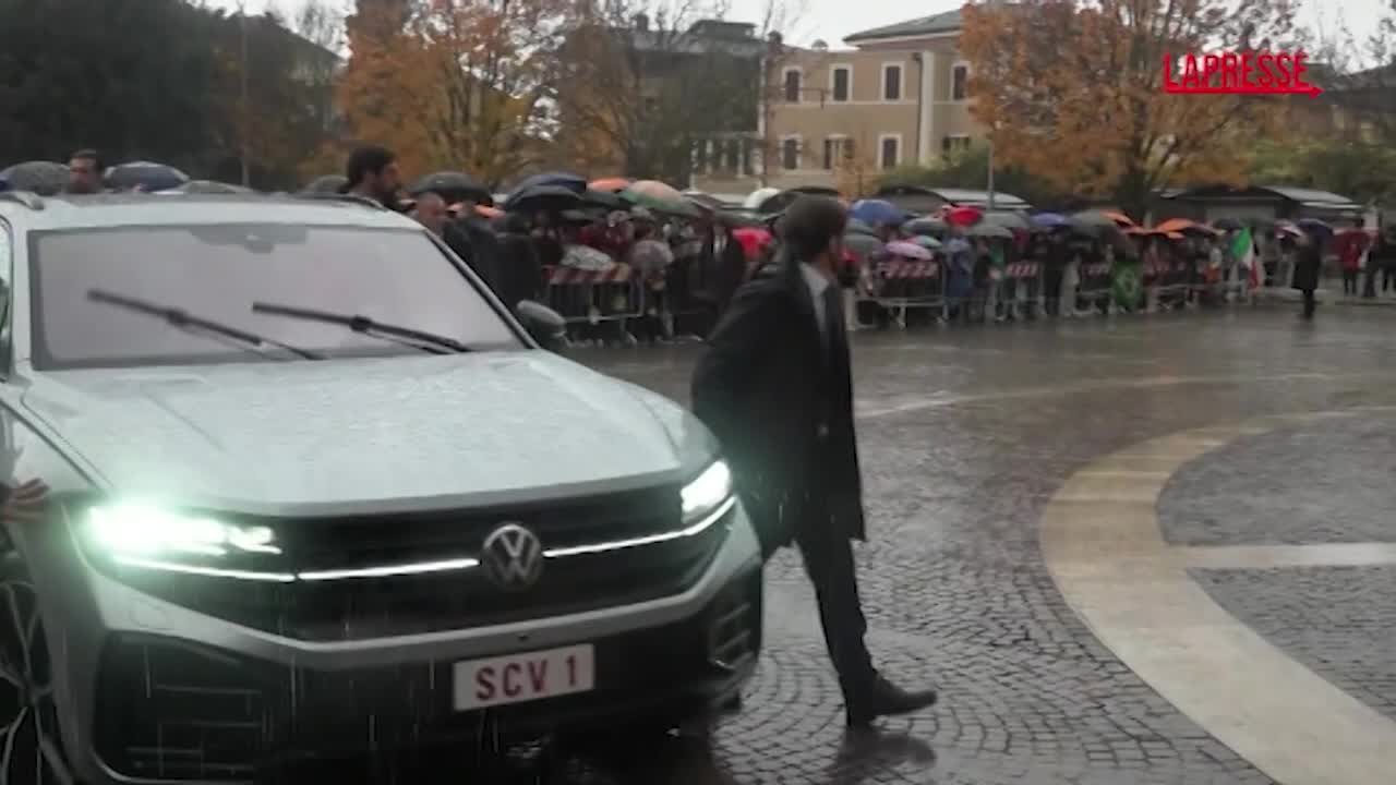 papa leone xiv 232 arrivato ad assisi