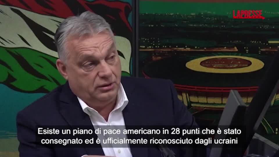 Ucraina, le parole di Orban sul piano Usa