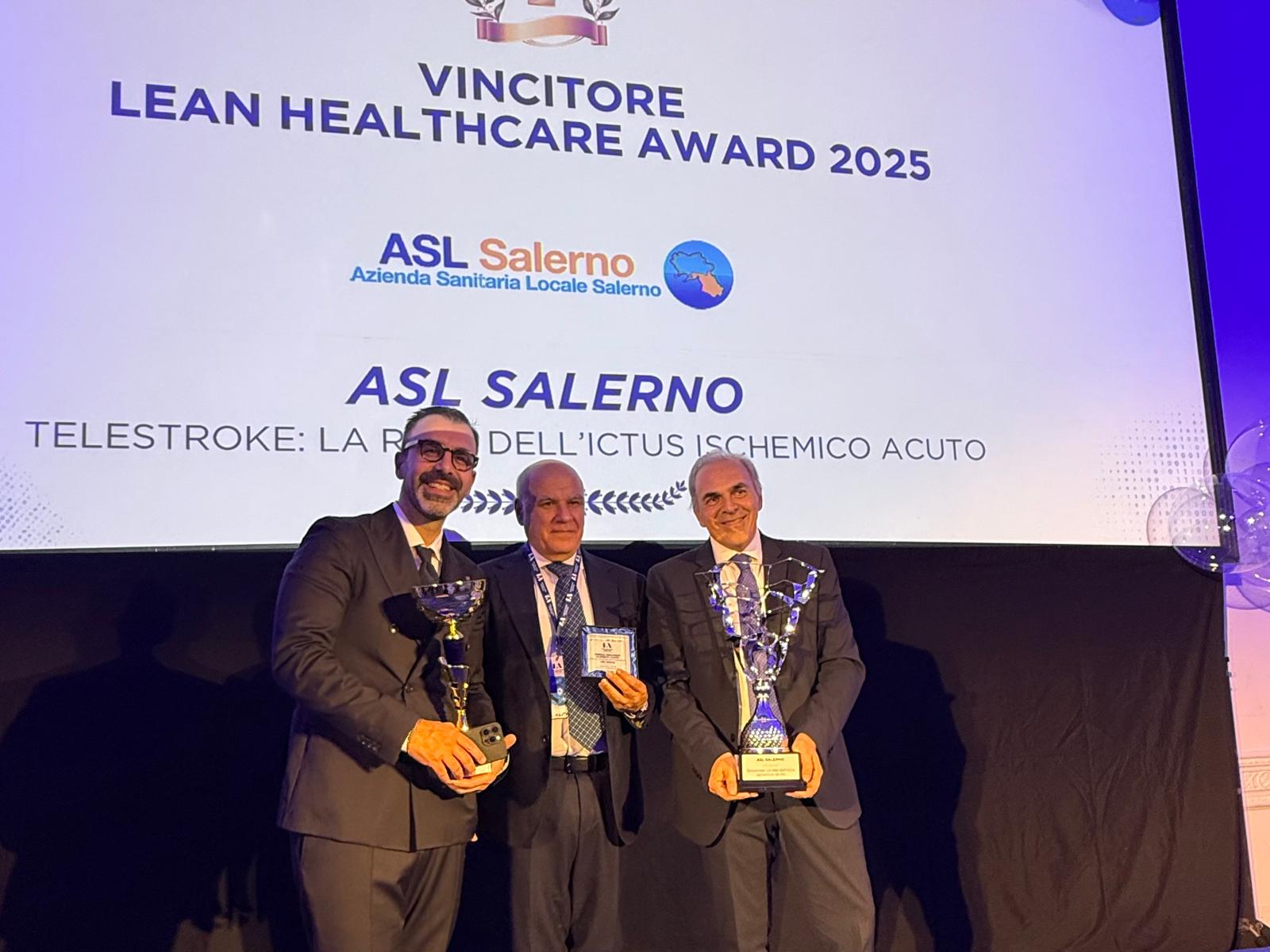 Salute: premio Lean Healthcare Award 2025, vince Asl Salerno