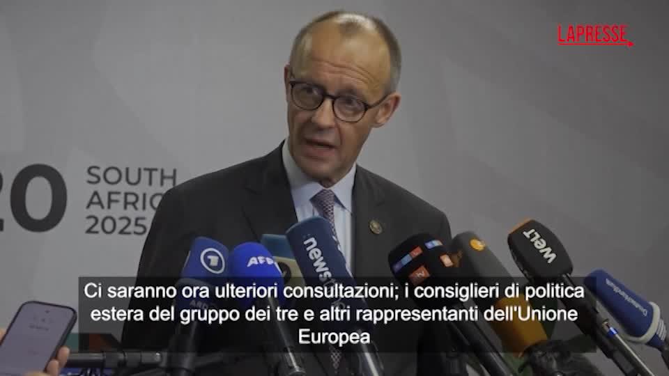 G20, Merz: "La pace tra Russia e Ucraina è uno dei temi principali in discussione"
