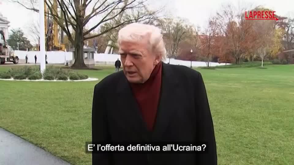Ucraina, Trump: "Il piano di pace proposto non è l