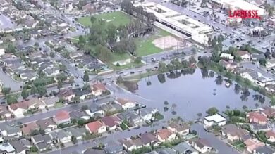 Usa, tempeste e inondazioni in California: le immagini degli allagamenti