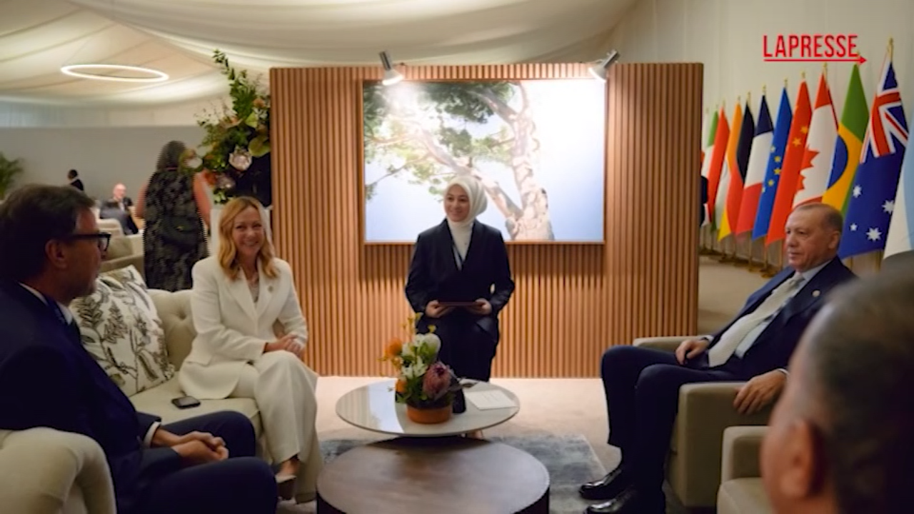 G20: Meloni vede Erdogan, focus su Ucraina e Medio Oriente