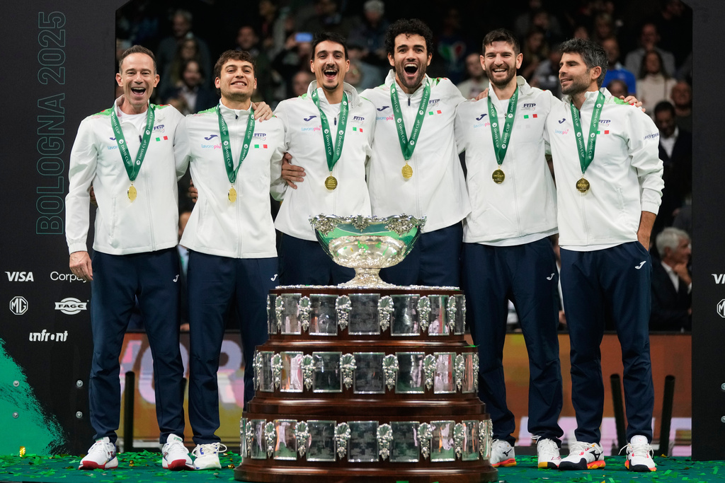 Coppa Davis 2025, Italia nella storia: la vittoria in finale in 10 foto