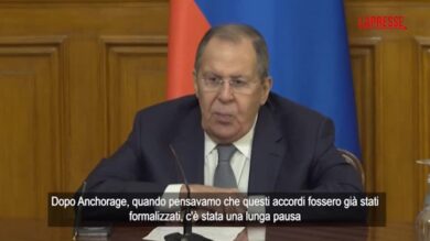 Ucraina, Lavrov: "Quanto deciso ad Anchorage deve restare in accordo"