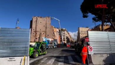 Torre dei Conti, al via i lavori di messa in sicurezza dopo il crollo
