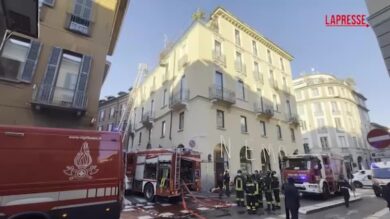 Milano, incendio in un palazzo in centro: edificio evacuato
