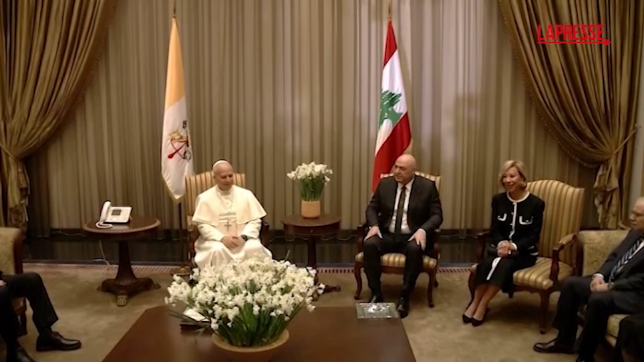 Libano, Papa Leone XIV incontra il presidente Aoun