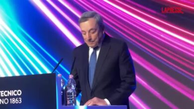 Draghi, discorso agli studenti del politecnico di Milano: il video