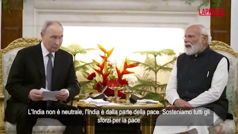 Ucraina, Modi a Putin: "L'India non è neutrale, è dalla parte della pace"