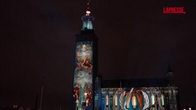 Stoccolma, lo spettacolo delle installazioni luminose ispirate ai Premi Nobel