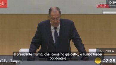 Ucraina, Lavrov: "Trump unico leader occidentale che comprende le cause della guerra"