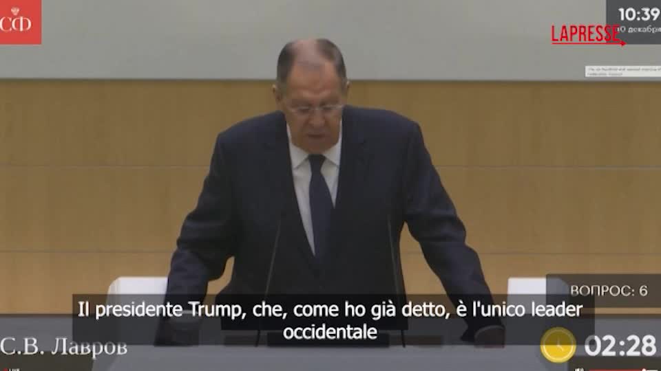 Ucraina, Lavrov: "Trump unico leader occidentale che comprende le cause della guerra"