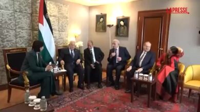 La segretaria del Pd Elly Schlein ricevuta da Abu Mazen a Roma