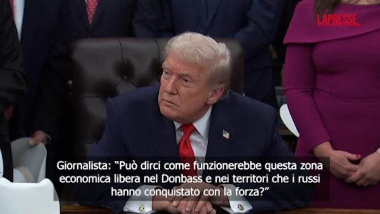 Ucraina, Trump: "Zona economica libera nel Donbass funzionerebbe"