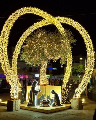 Natale, a Terrasini l’albero d’ulivo è un appello alla pace universale