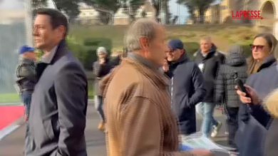 Atreju 2025, l'arrivo di Andrea Giambruno e della figlia Ginevra