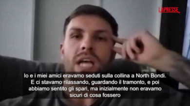 Bondi Beach, un testimone: "Gli spari, la gente che fuggiva: la spiaggia si è svuotata in 30 secondi"