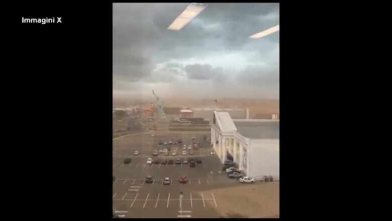 Brasile, vento forte a Guaíba: crolla replica della Statua della Libertà